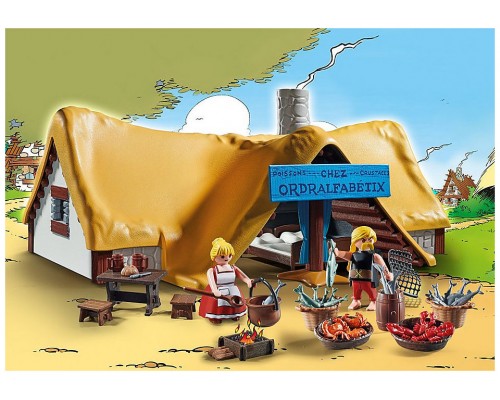 Playmobil asterix: la cabaña ordenalfabetix