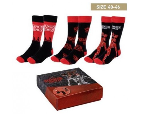 Pack calcetines 3 piezas stranger things