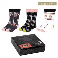 Pack calcetines 3 piezas otaku talla