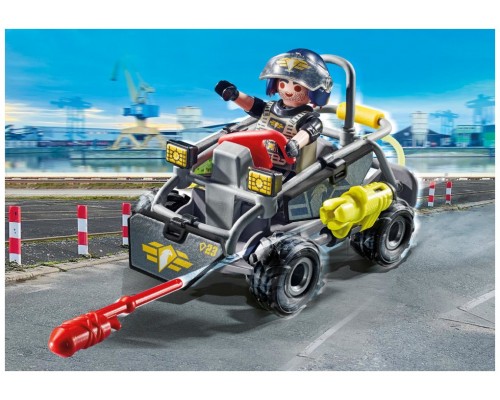 Playmobil fuerzas especiales quad multiterreno