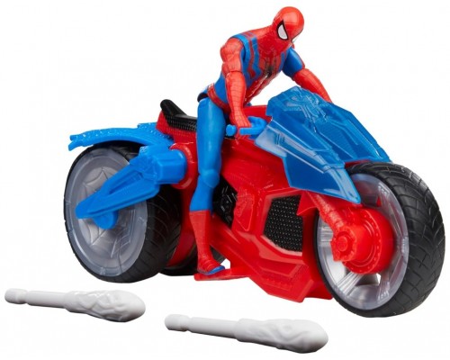 Figura hasbro marvel spider man moto