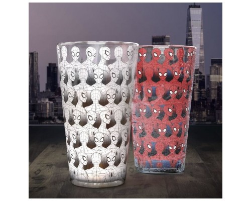 Vaso con cambio color paladone spider - man