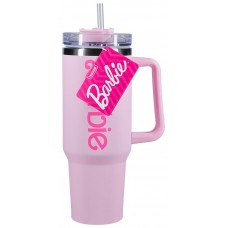 Vaso termo con pajita paladone barbie
