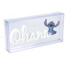 Lámpara led neón paladone stitch ohana