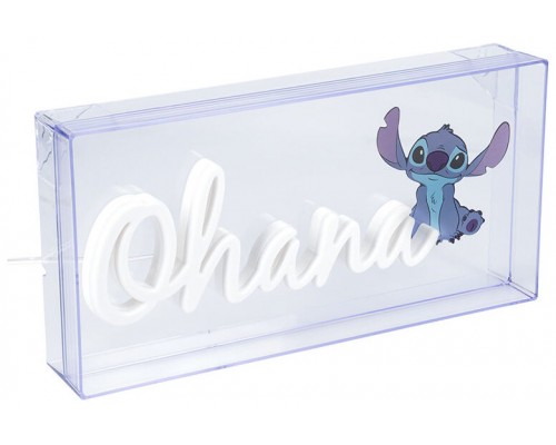 Lámpara led neón paladone stitch ohana