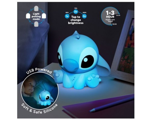 Lámpara silicona 3d paladone disney stitch