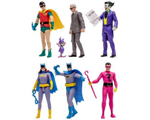 Surtido 6 figuras mcfarlane dc retro