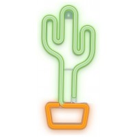 Lampara forever neon led cactus orange