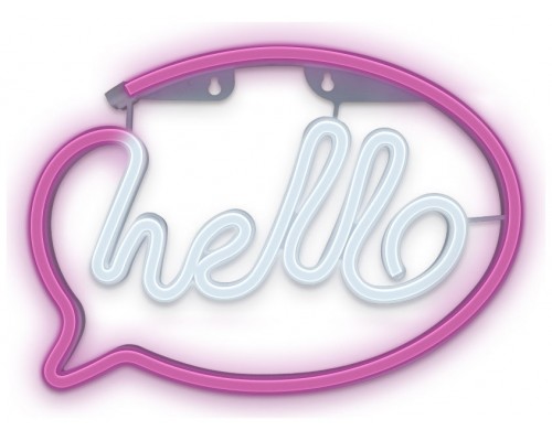 Lampara forever neon led hello pink