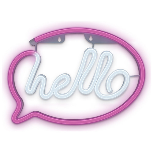 Lampara forever neon led hello pink-MR2 Lampara forever neon led hello pink