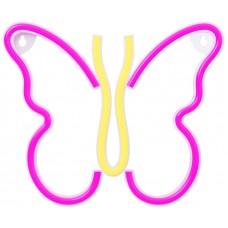 Lampara forever neon led butterfly pink