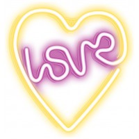 Lampara forever neon led love heart