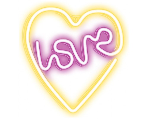 Lampara forever neon led love heart
