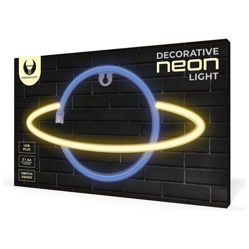 Lampara forever neon led saturn yellow