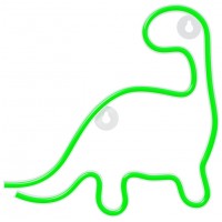 Lampara forever neon led dinosaur green