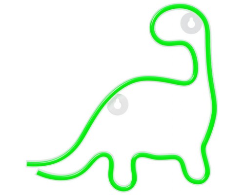 Lampara forever neon led dinosaur green