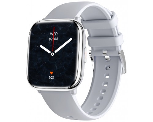 Reloj smartwatch myphone pastel silver gray