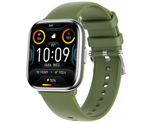 Reloj smartwatch myphone pastel silver green