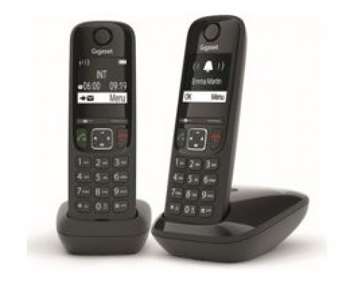 Telefono inalambrico gigaset as690 duo negro