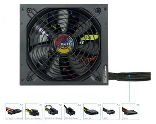 Fuente alimentacion tooq tqapolo - 750sp atx 750w
