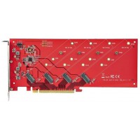 Tarjeta interfaz startech quad - m2 - pcie - card - b