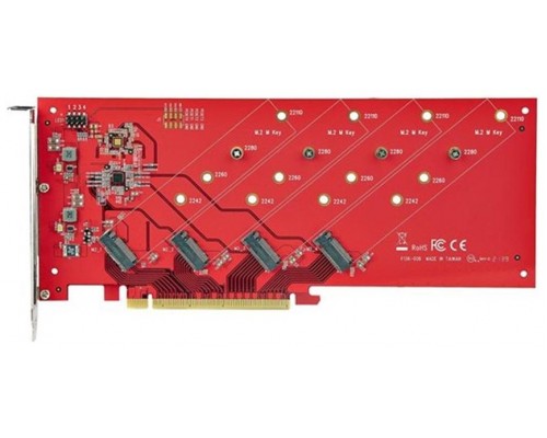 Tarjeta interfaz startech quad - m2 - pcie - card - b