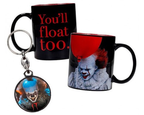 Pennywise taza + regalo llavero metalico
