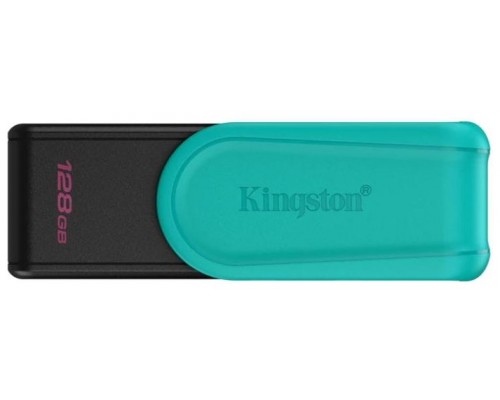 Kingston Technology DataTraveler 128GB Portable USB 3.2 Gen 1 Exodia S (Black/Turquoise)