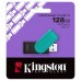 Kingston Technology DataTraveler 128GB Portable USB 3.2 Gen 1 Exodia S (Black/Turquoise)