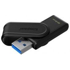 Kingston Technology DataTraveler 64GB Portable USB 3.2 Gen 1 Exodia S (Black/Black)