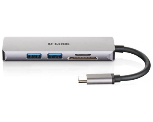 HUB D-LINK USB-C 5EN1 CON HDMI / 2xUSB3.0 / LECTOR DE TARJETAS