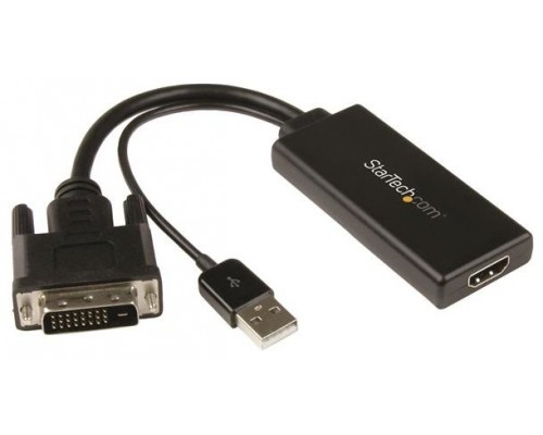 STARTECH ADAPTADOR DVI A HDMI CON AUDIO