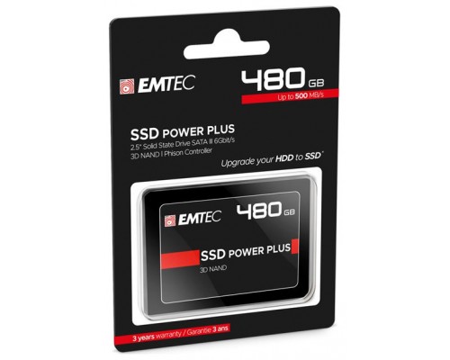 DISCO SSD SATA3 480GB POWER PLUS X150 EMTEC (500MB/s