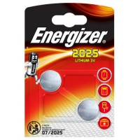 BLISTER 2 PILAS DE BOTON MODELO CR2025 ENERGIZER E301021501