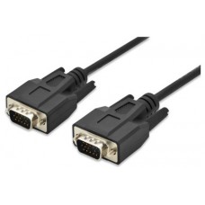 EWENT VGA Cable 15pin HD plug M/M, CU,AWG28, 1,8m