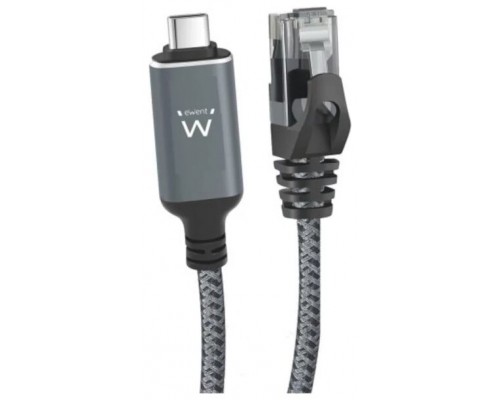 EWENT Cable USB-C 3.1 A RJ45 CAT6 FTP, 1Gbps, 5m