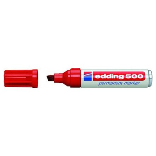 MARCADOR PERMANENTE PUNTA BISELADA 2-7MM 500 ROJO EDDING 500-02-MR1 MARCADOR PERMANENTE PUNTA BISELADA 2-7MM 500 ROJO EDDING 500-02
