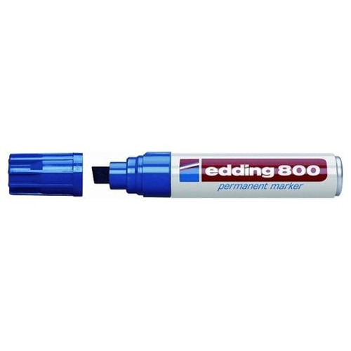 MARCADOR PERMANENTE PUNTA BISELADA 4-12MM 800 AZUL EDDING 800-03