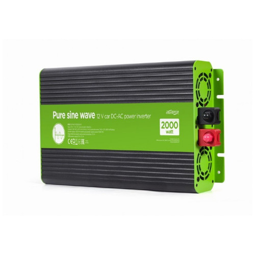 INVERSOR CORRIENTE DC-AC GEMBIRD COCHE DE ONDA SINUSOIDAL PURA DE 12 V 2000 W-DI55 INVERSOR CORRIENTE DC-AC GEMBIRD COCHE DE ONDA SINUSOIDAL PURA DE 12 V 2000 W