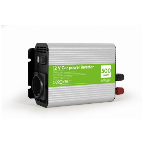 INVERSOR DE CORRIENTE GEMBIRD PARA COCHE DE 12V 500W-DI8 INVERSOR DE CORRIENTE GEMBIRD PARA COCHE DE 12V 500W
