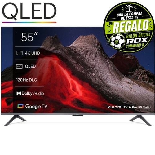 TV XIAOMI ELA5974EU A PRO 2026 55" QLED GOOGLETV NEGRO USB 2.0 LAN HDMI X3-DI26 TV XIAOMI ELA5974EU A PRO 2026 55" QLED GOOGLETV NEGRO USB 2.0 LAN HDMI X3