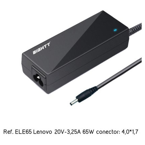 ELE65 CARGADOR ESPECIFICO LENOVO 65W 4.0*1.7 EIGHTT-SX3 ELE65 CARGADOR ESPECIFICO LENOVO 65W 4.0*1.7 EIGHTT