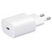 SAMSUNG PD 25W USB C TO USB C WALL CHARGER EP-TA800XW WHITE