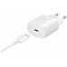 SAMSUNG PD 25W USB C TO USB C WALL CHARGER EP-TA800XW WHITE