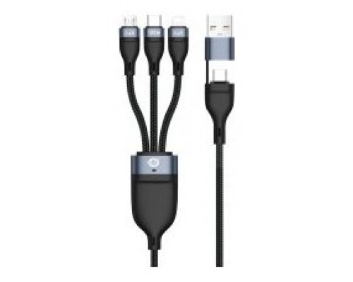 CABLE USB-C MACHO A 3xUSB-C MACHO 100W 1.50m ADAPTADOR