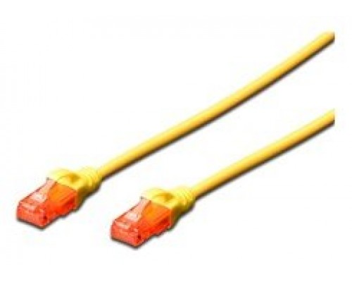 Ewent EW-6U-005 cable de red Amarillo 0,5 m Cat6 U/UTP (UTP)