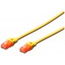 Ewent EW-6U-005 cable de red Amarillo 0,5 m Cat6 U/UTP (UTP)