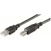 Ewent EW-UAB-030 cable USB 3 m 2.0 USB A USB B Negro