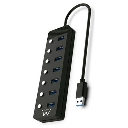 EWENT Hub usb-usb-c 7 ptos interruptor c/alimen.-IA4 EWENT Hub usb-usb-c 7 ptos interruptor c/alimen.
