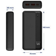 POWERBANK EWENT 22.5W 20000MAH 2TYPE-C/1TYPE-C/2USB-A
